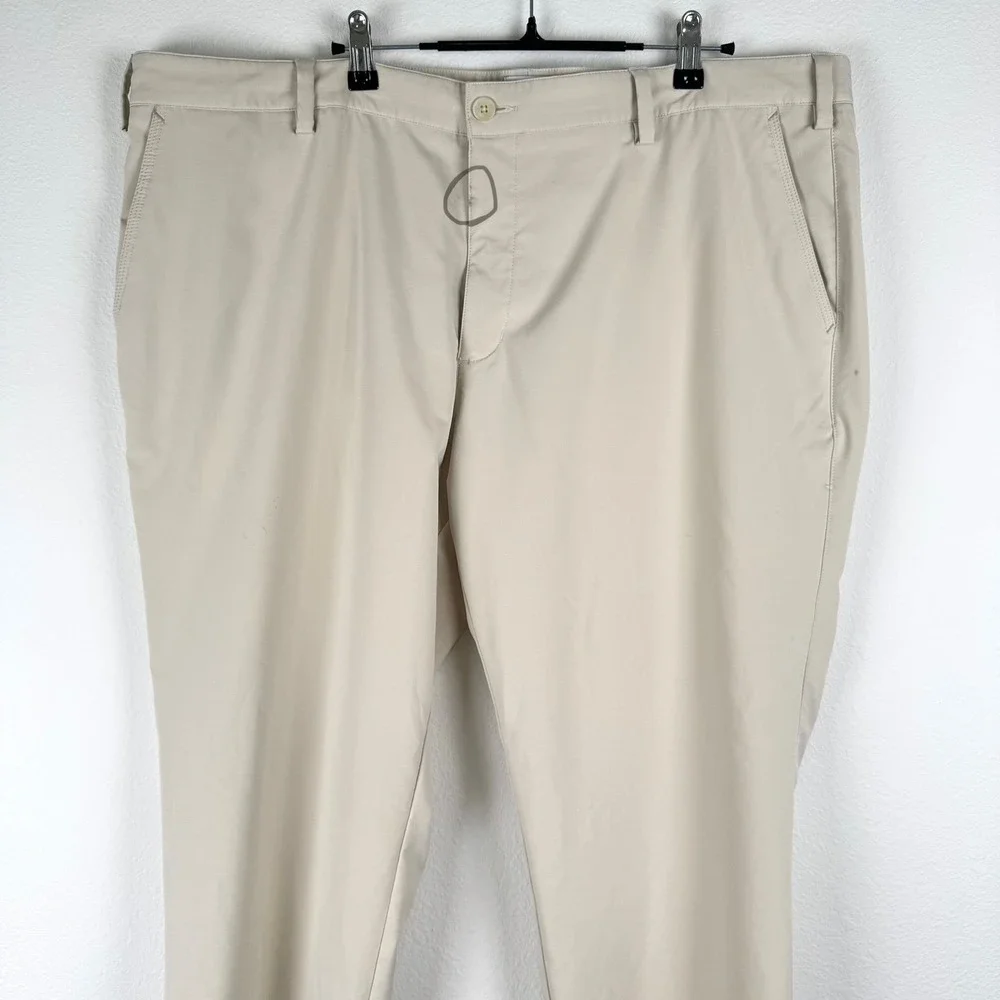 Adidas Golf Pants Mens 42x30 Tan Good Outdoor Athleisure Casual